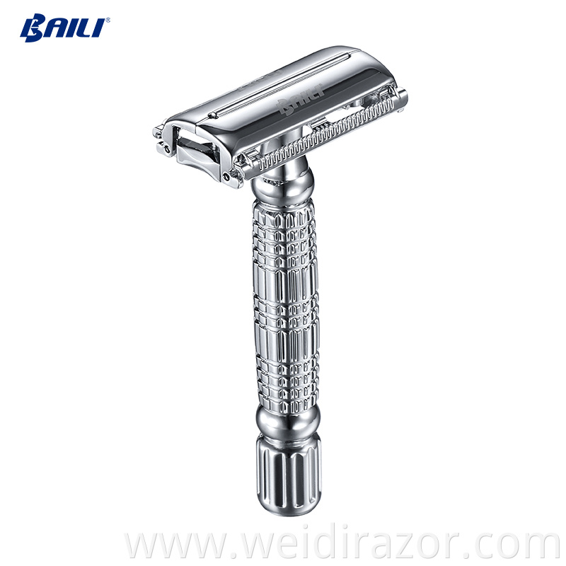 Metal handle safety razor